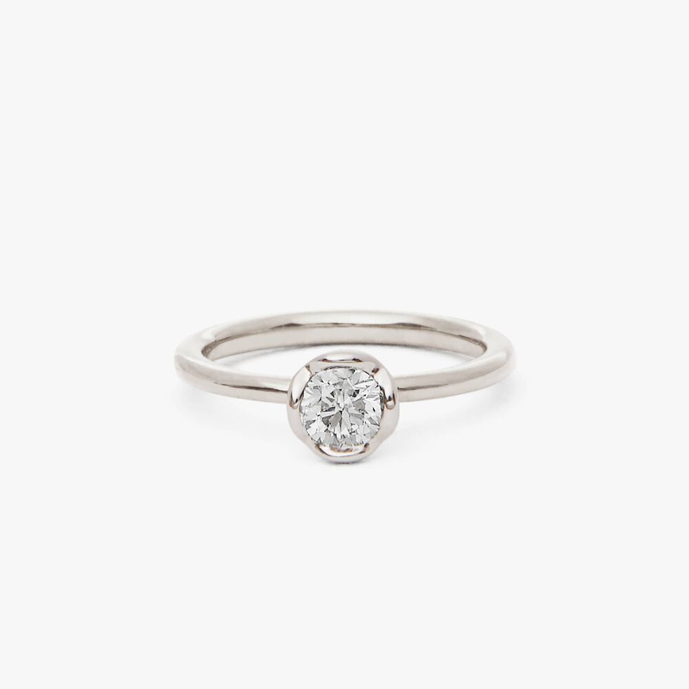 Marguerite 18ct White Gold Solitaire 0.50ct Engagement Ring | Annoushka jewelley